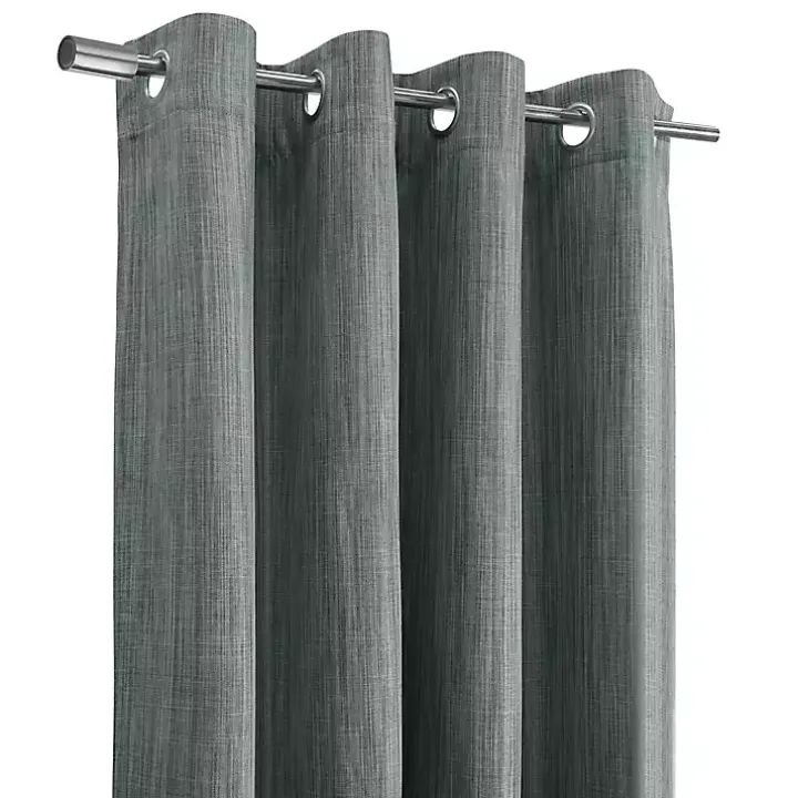 Gray Bryson Textured Curtain Panel, 95 in.