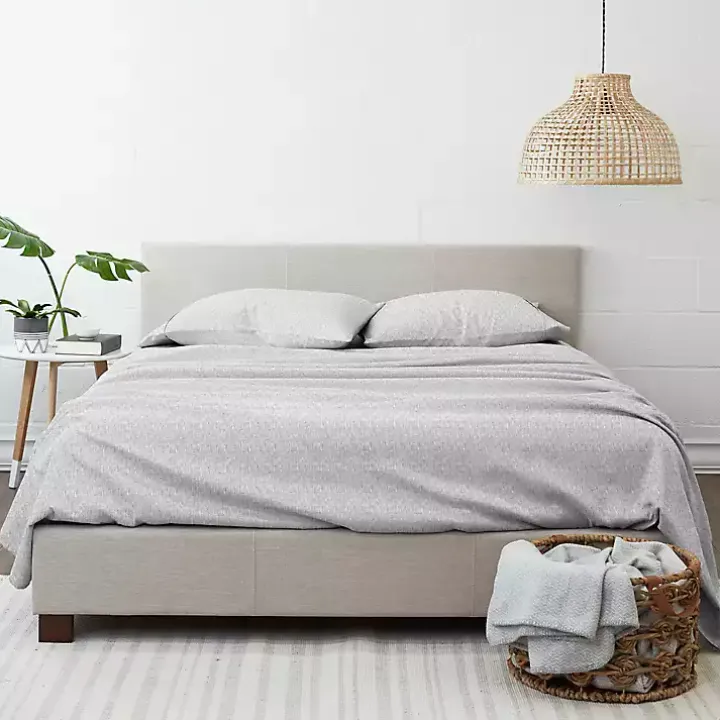 Gray Chambray 3-pc. Twin Sheet Set