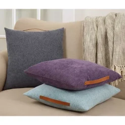 Gray Chenille Handle Pillow