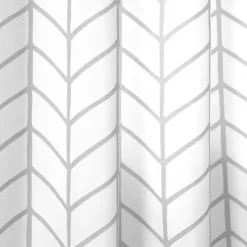 Gray Chevron 2-pc. Curtain Panel Set, 84 in.