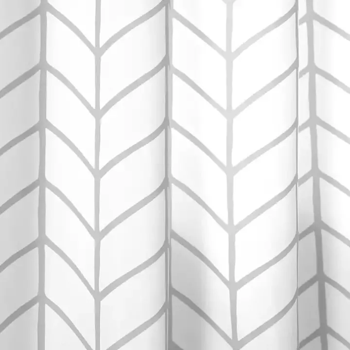 Gray Chevron 2-pc. Curtain Panel Set, 84 in.