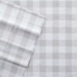Gray Country Plaid 3-pc. Twin Sheet Set