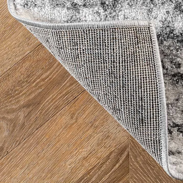 Gray Distressed Power Loomed Area Rug, 10x14