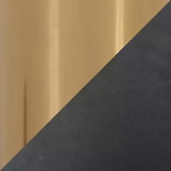 Gray Faux Leather & Gold Marshall Office Chair