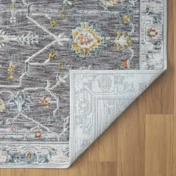 Gray Ivory Area Rug, 7x9