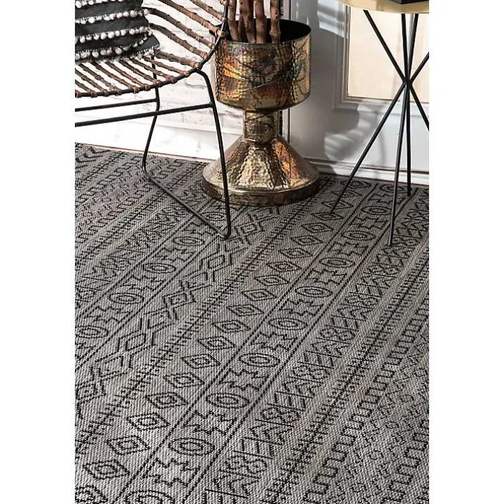 Gray Jamie Outdoor Area Rug, 6x9