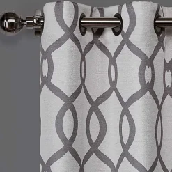 Gray Kenzie Curtain Panel Set, 108 in.