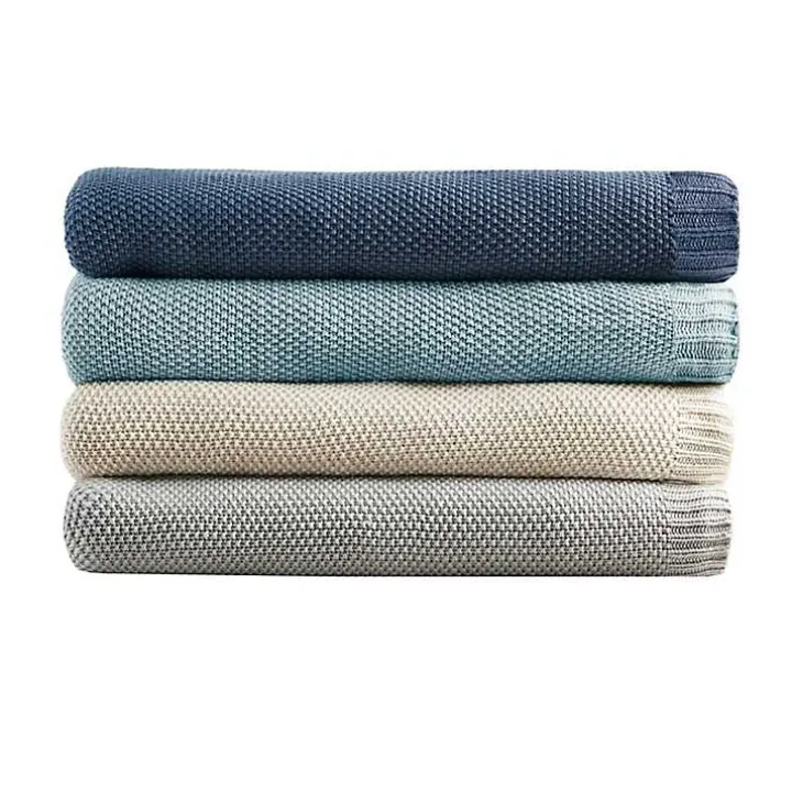 Gray King Rylan Knit Blanket