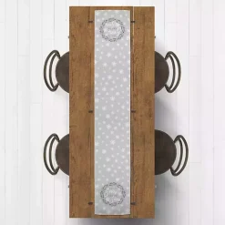 Gray Let It Snow Table Runner, 72 in.