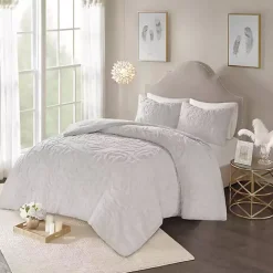 Gray Medallion California King 3-pc. Comforter Set