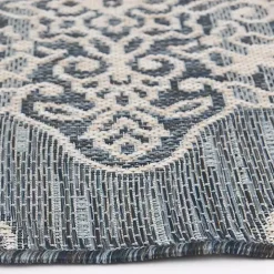Gray Medallion Devora Indoor/Outdoor Area Rug, 7x9