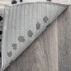 Gray Millie Dotted Trellis Area Rug, 9x12