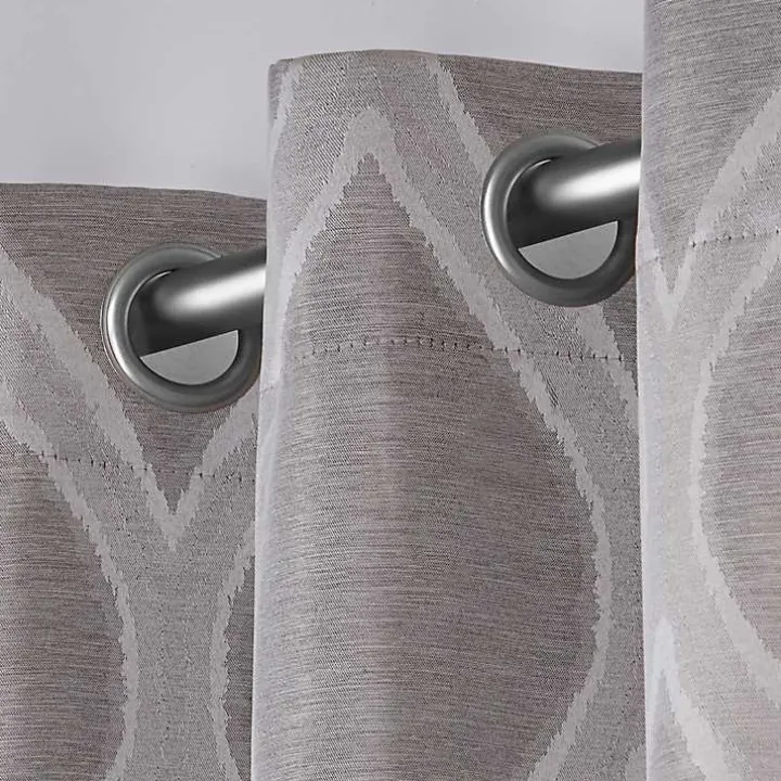 Gray Monte Curtain Panel Set, 108 in.