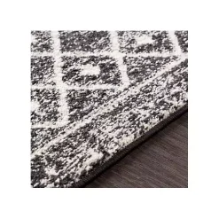 Gray Moroccan Pattern Square Area Rug, 4 ft.