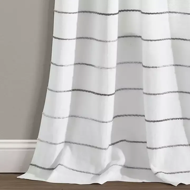 Gray Ombre Stripe Curtain Panel Set, 84 in.