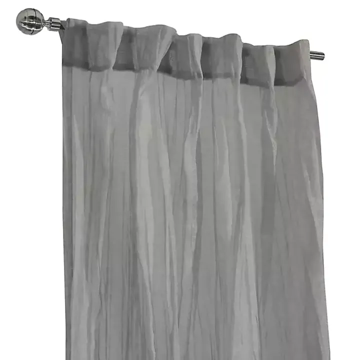 Gray Paloma Curtain Panel, 84 in.