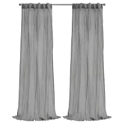 Gray Paloma Curtain Panel, 95 in.