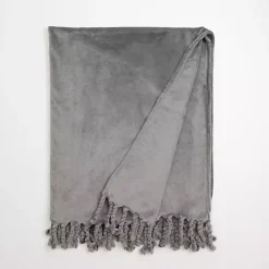 Gray Perfectly Plush Throw