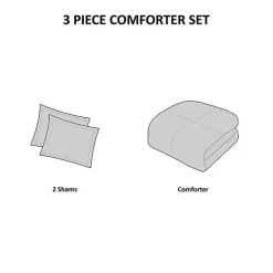 Gray Plaid Dayton 3-pc. Full/Queen Comforter Set
