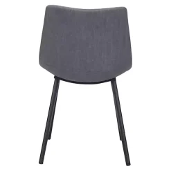 Gray Scooped Daniel Dining Chairs, Set of 2