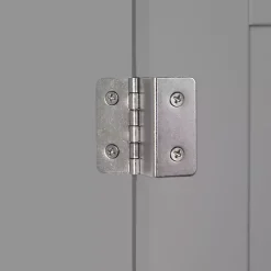 Gray Single Door 3-Drawer Cabinet