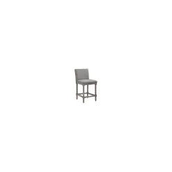 Gray Spindle Legs Counter Stool