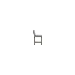Gray Spindle Legs Counter Stool