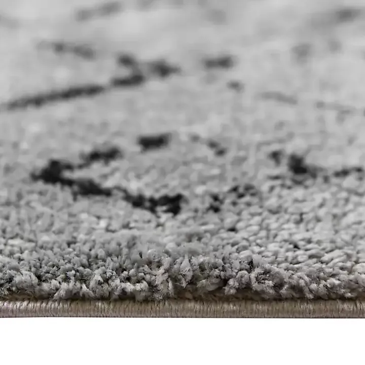 Gray Striped Diamond Runner