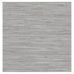 Gray Textured Grassweave Peel & Stick Wallpaper