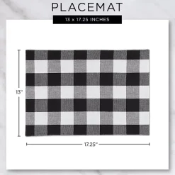 Gray Textured Twill Weave Placemats, Set of 6