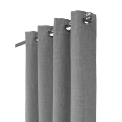 Gray Thatched Blackout Curtain Panel, 63 in.