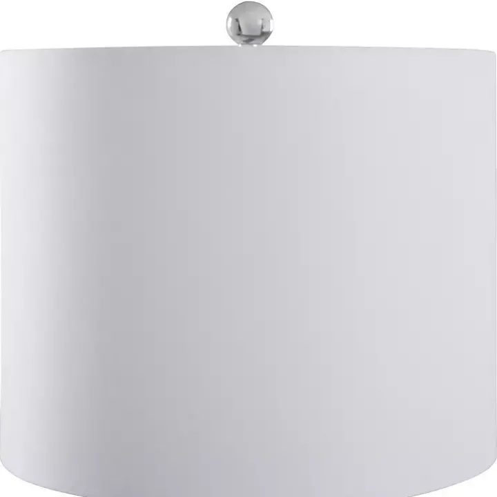 Gray Tinted Glass Jar Table Lamp