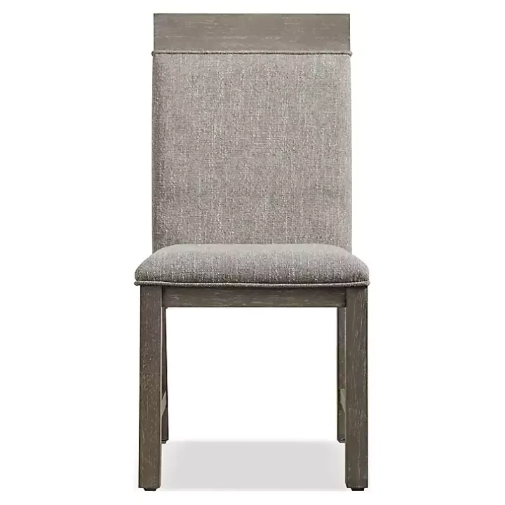 Gray Upholstered Bridgette Dining Chairs, Set of 2