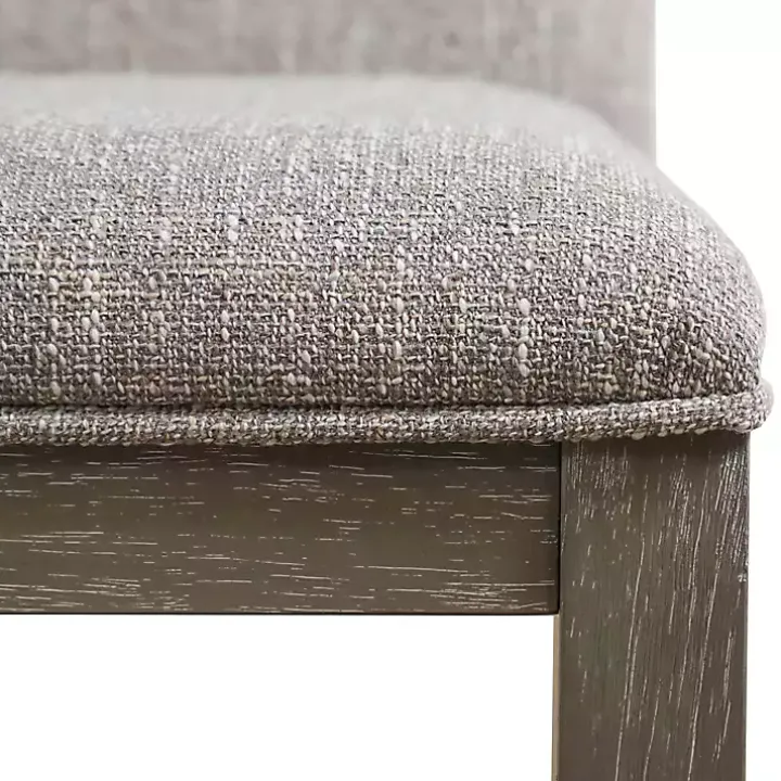 Gray Upholstered Bridgette Dining Chairs, Set of 2