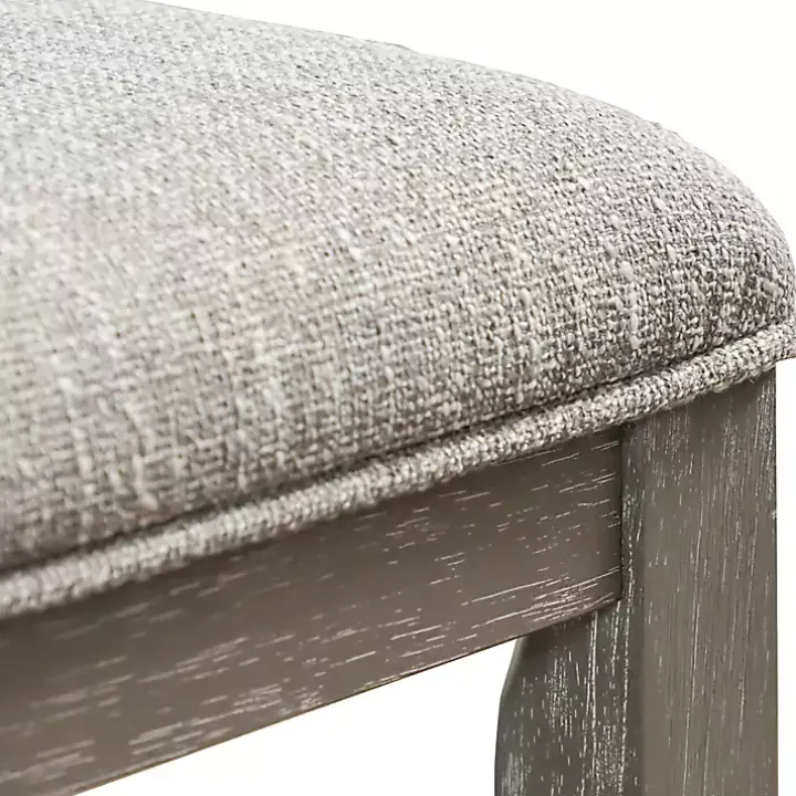 Gray Upholstered Bridgette Dining Chairs, Set of 2