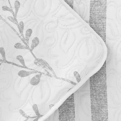 Gray Vines Reversible 2-pc. Twin Quilt Set