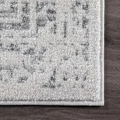 Gray Vintage Distressed Area Rug, 10x14