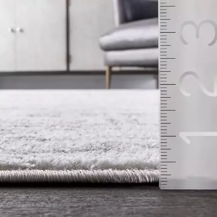 Gray Vintage Distressed Area Rug, 8x12