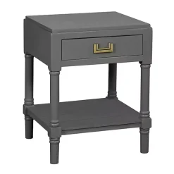 Gray Wood Layla Accent Table