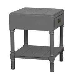 Gray Wood Layla Accent Table