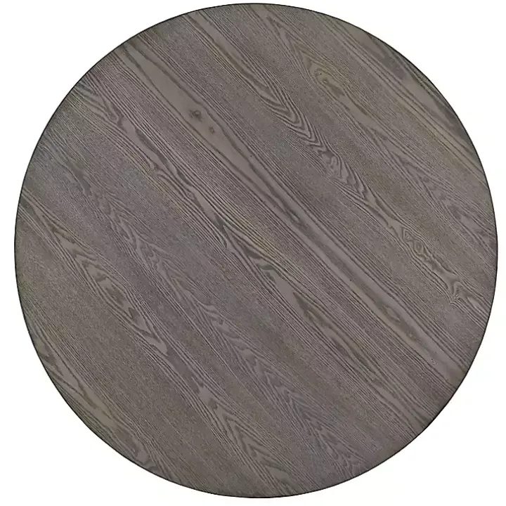 Gray Wooden Fiji Round Dining Table