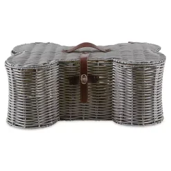 Gray Woven Bone Shaped Basket, 21 in.