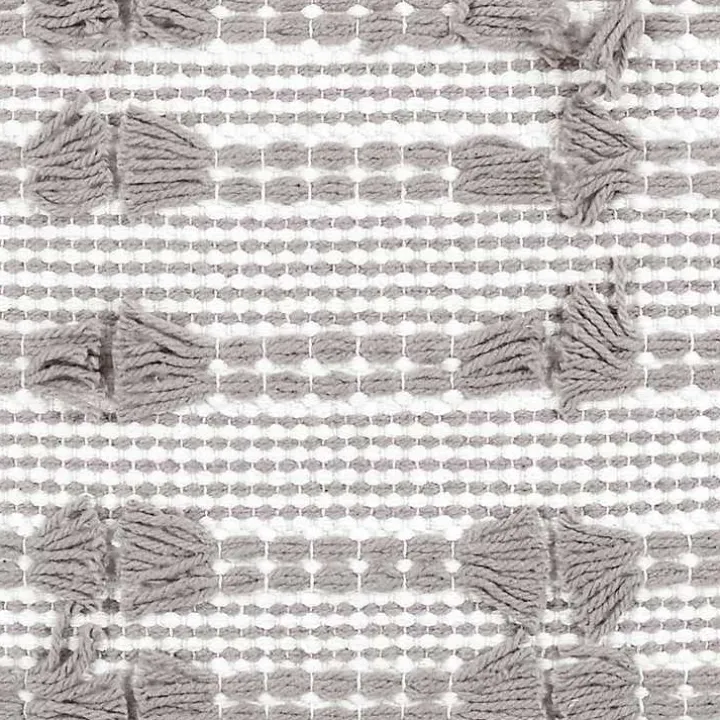 Gray Woven Frill Pillow