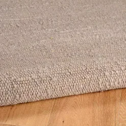 Gray Woven Wool and Jute Area Rug, 7x10