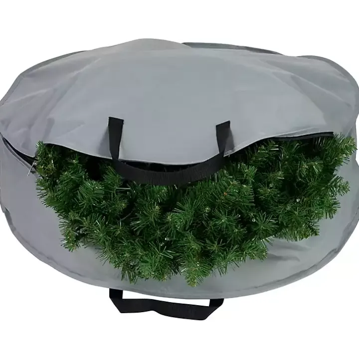 Gray Wreath Storage Bag, 30 in.