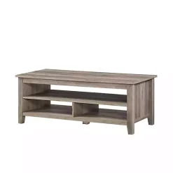Graywash Grooved Side Panel Coffee Table