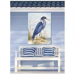 Great Blue Heron Outdoor Canvas Art Print