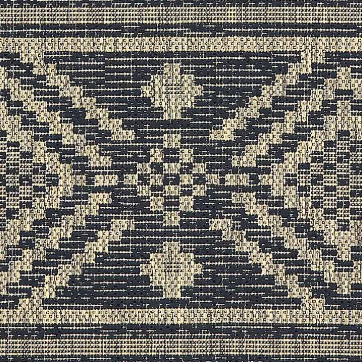 Greek Key Sun Shower Outdoor Area Rug, 5x8