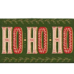 Green and Pink Ho Ho Ho Doormat