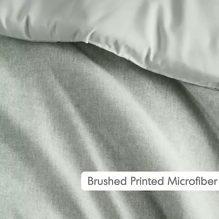 Green Chambray 3-pc. Full/Queen Comforter Set